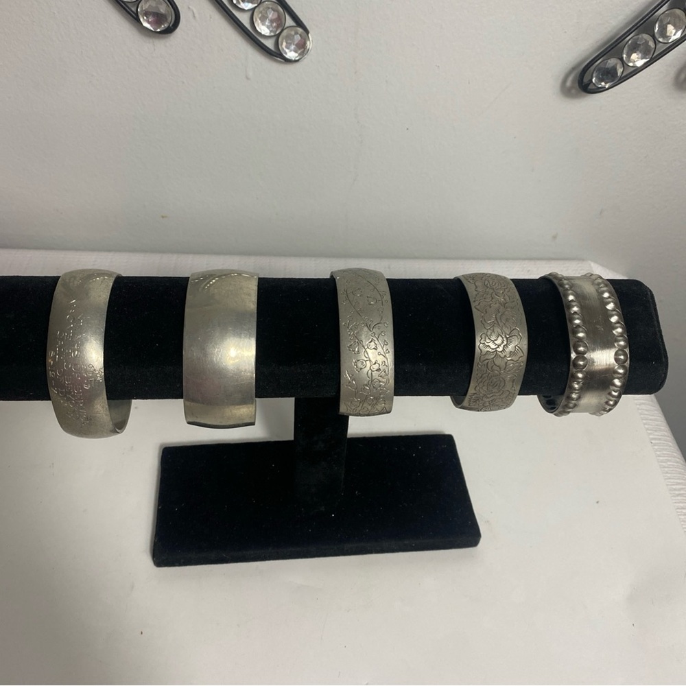 Lot of 3 Bracelet’s 900 Silver Mid-Century. &1  Norway & 1 Pewter’s